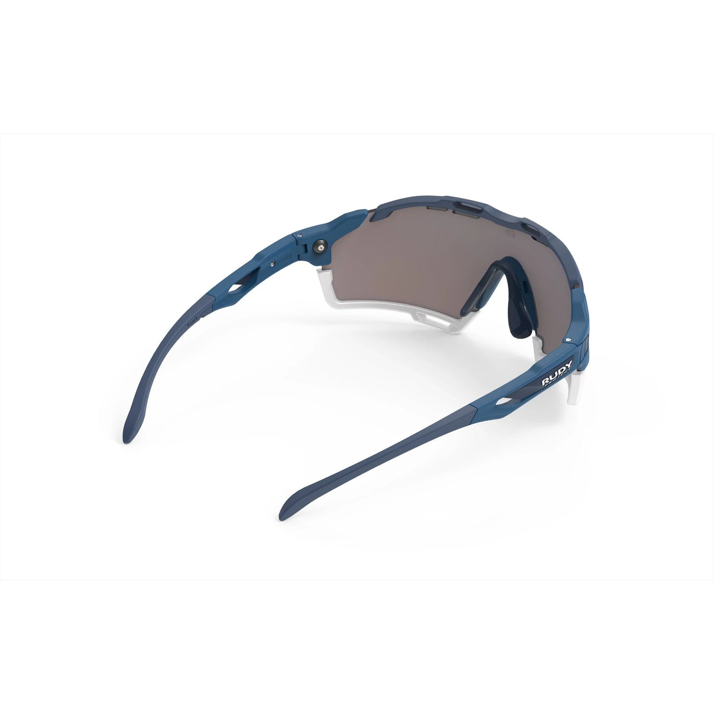 Rudy Project cycling sunglasses#color_cutline-pacific-blue-matte-frame-with-multilaser-ice-lenses-white-bumpers