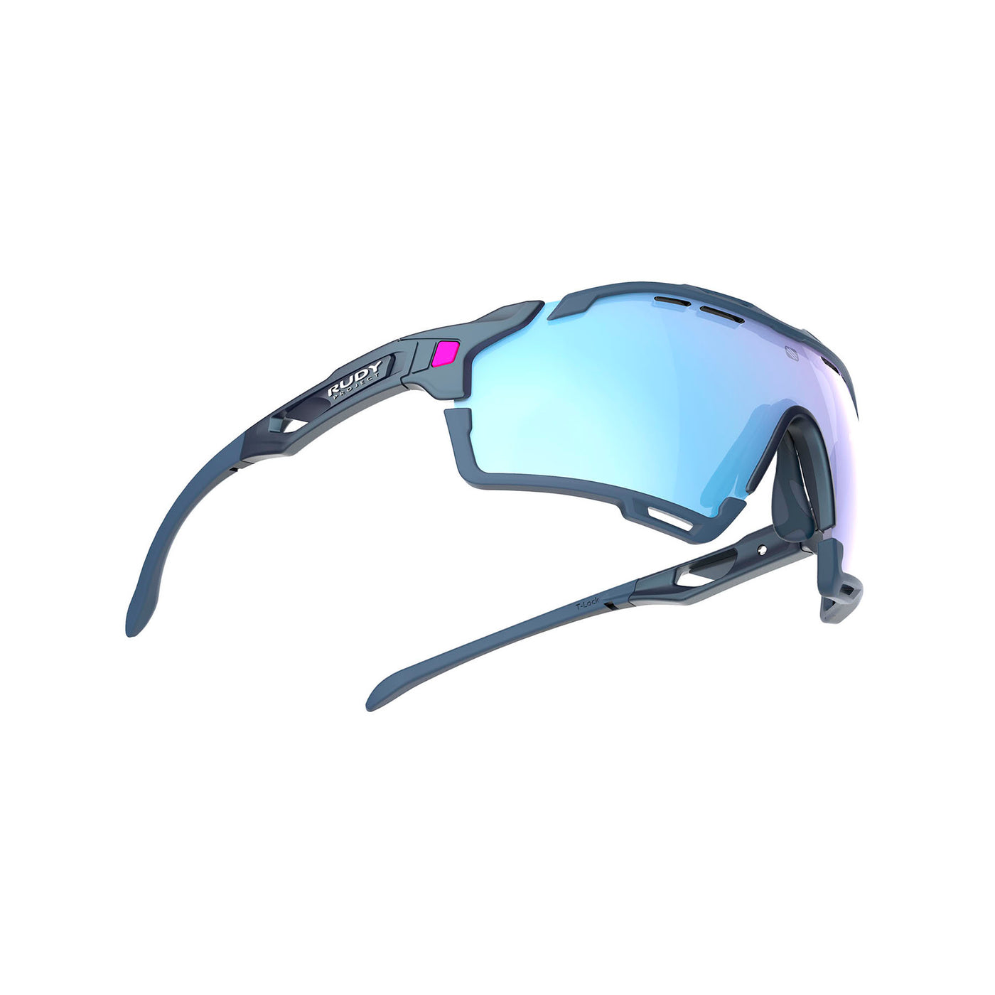 Rudy Project Cutline running and cycling sport and sport prescription sunglasses#color_cutline-cosmic-blue-with-multilaser-ice-lenses-cosmic-bumpers