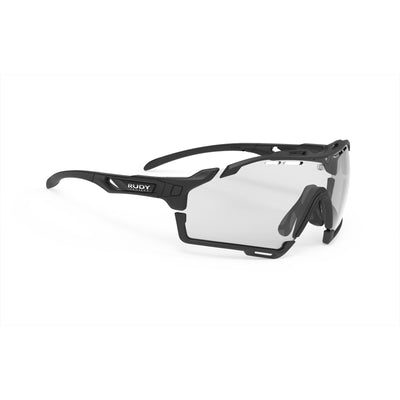 Rudy Project cycling sunglasses#color_cutline-matte-black-frame-with-impactx-photochromic-2-black-lenses-black-bumpers