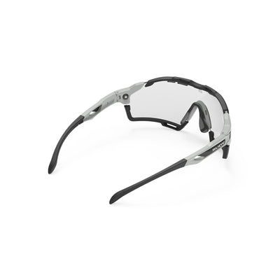 Rudy Project cycling sunglasses#color_cutline-light-grey-matte-frame-with-impactx-photochromic-2-laser-black-lenses-black-bumpers