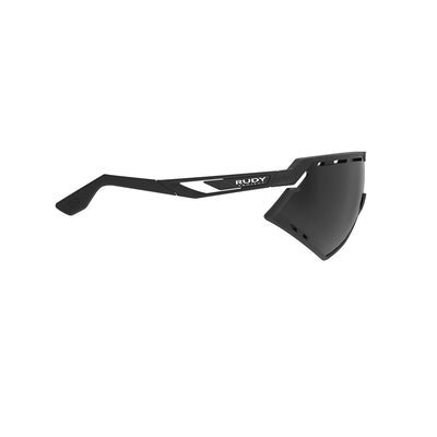Rudy Project running and cycling sport sunglasses#color_defender-matte-black-frame-and-smoke-black-lenses-black-bumpers