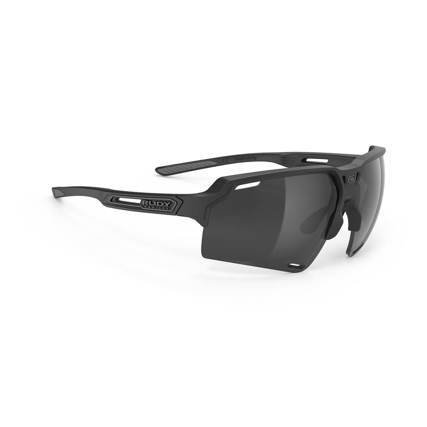 Rudy Project running and cycling sport prescription sunglasses#color_deltabeat-black-matte-frame-with-smoke-black-lenses