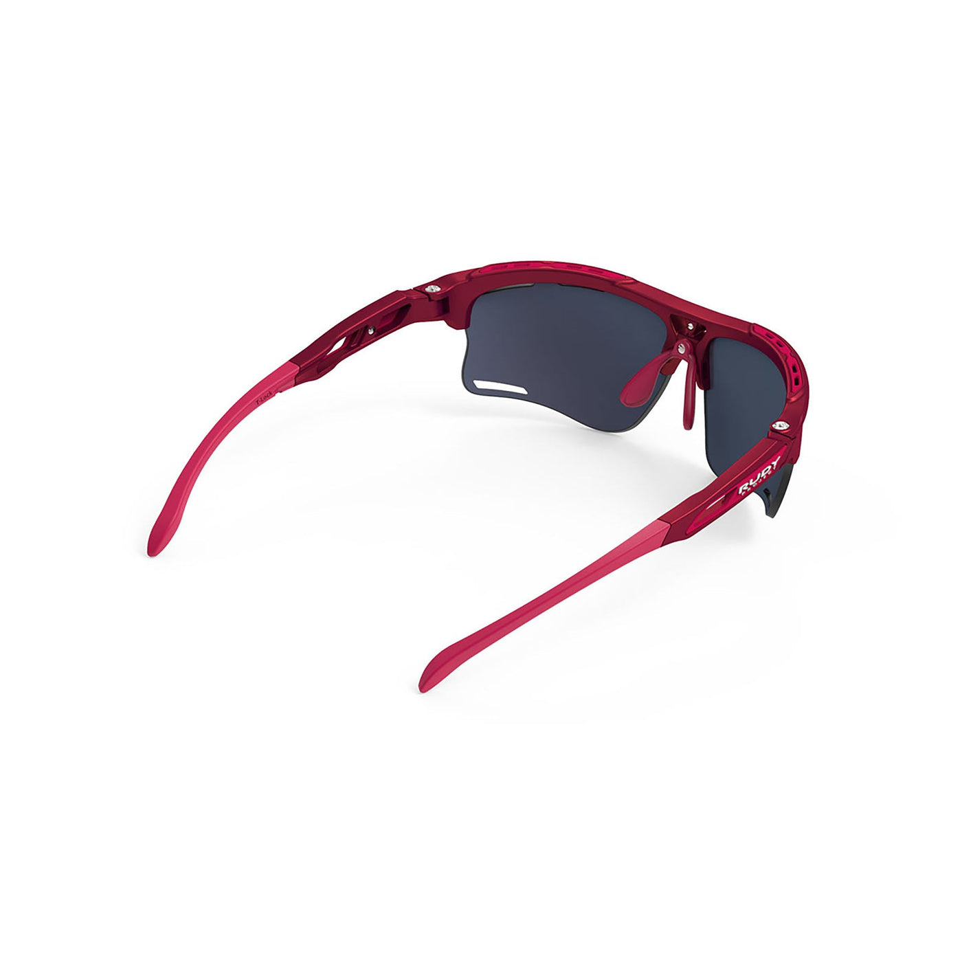 Rudy Project running and cycling sport prescription sunglasses#color_keyblade-merlot-matte-frame-and-multilaser-red-lenses