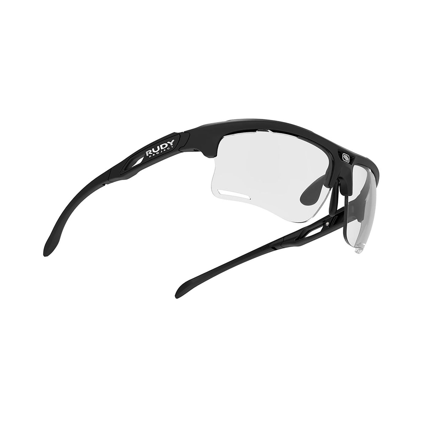 Rudy Project running and cycling sport prescription sunglasses#color_keyblade-matte-black-frame-and-impactx-photochromic-2-black-lenses