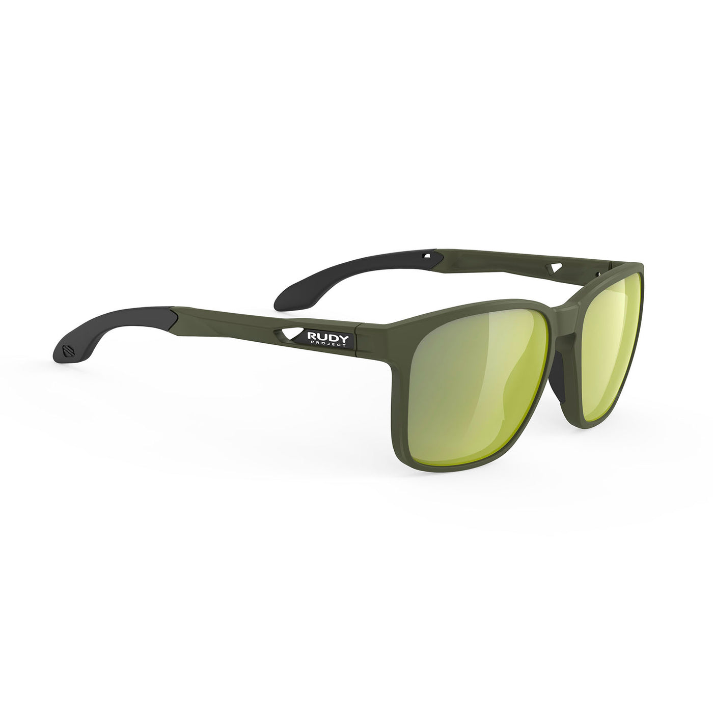 Rudy Project Lightflow A prescription ready active lifestyle sunglasses#color_lightflow-a-olive-matte-frame-with-laser-green-lenses