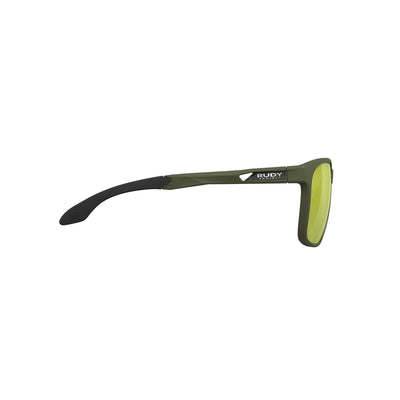 Rudy Project Lightflow A prescription ready active lifestyle sunglasses#color_lightflow-a-olive-matte-frame-with-laser-green-lenses