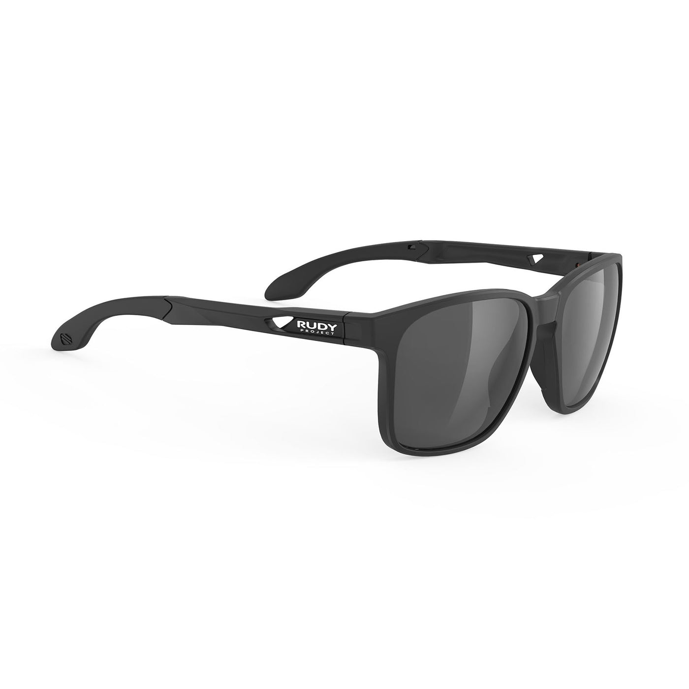 Rudy Project Lightflow A prescription ready active lifestyle sunglasses#color_lightflow-a-black-matte-frame-with-polar-3fx-grey-lenses