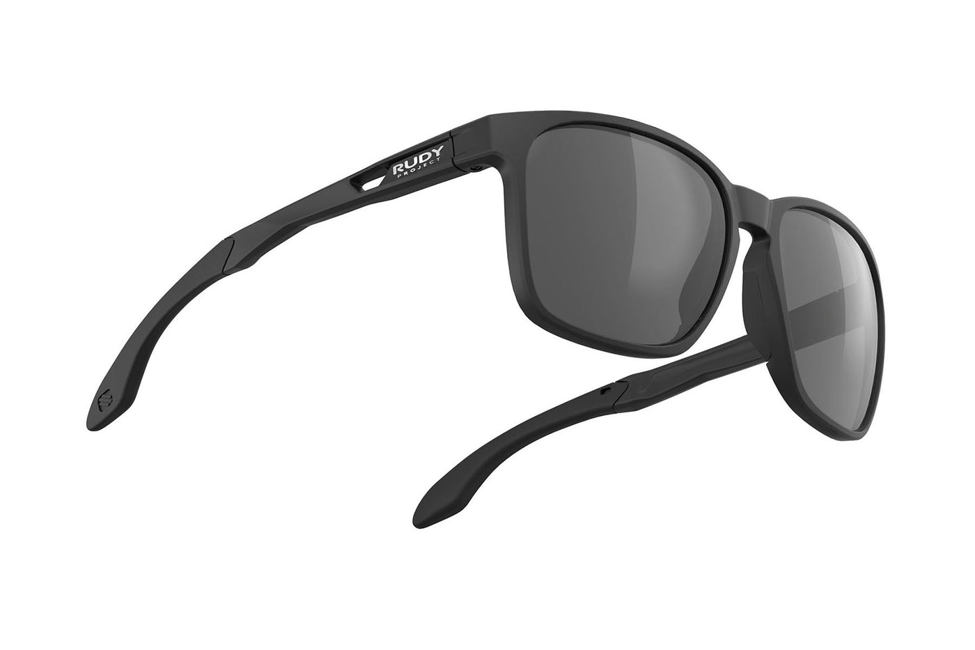 Rudy Project Lightflow A prescription ready active lifestyle sunglasses#color_lightflow-a-black-matte-frame-with-polar-3fx-grey-lenses