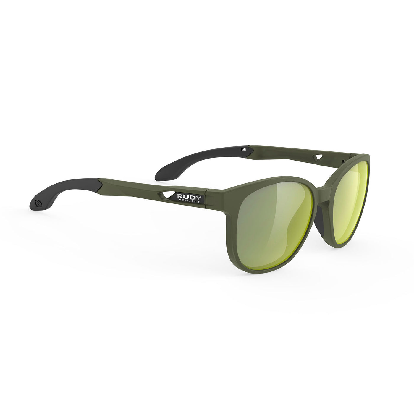 Rudy Project Lightflow B prescription ready active lifestyle sunglasses#color_lightflow-b-olive-matte-frame-with-laser-green-lenses
