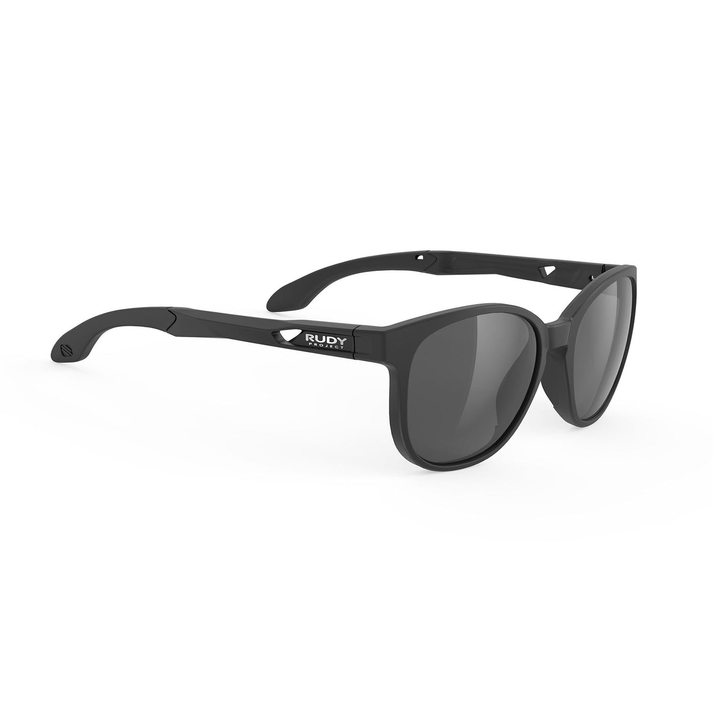 Rudy Project Lightflow B prescription ready active lifestyle sunglasses#color_lightflow-b-black-matte-frame-with-polar-3fx-grey-lenses