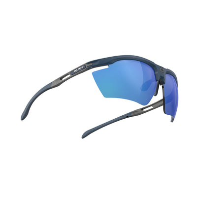 Rudy Project Magnus running and cycling sport and prescription sport sunglasses#color_magnus-blue-navy-matte-frame-with-multilaser-blue-lenses