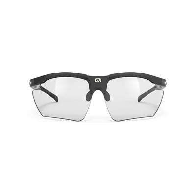 Rudy Project Magnus running and cycling sport and prescription sport sunglasses#color_magnus-black-matte-frame-with-impactx-photochromic-2-black-lenses