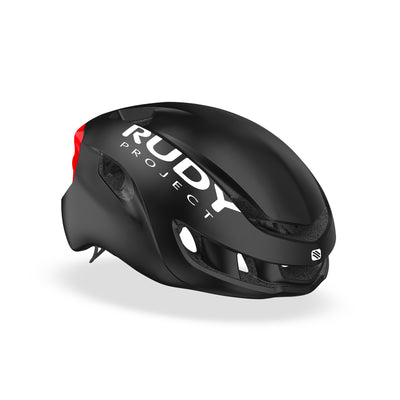 Rudy Project Nytron road cycling and aero helmet#color_nytron-black-matte-with-red-exhaust-port