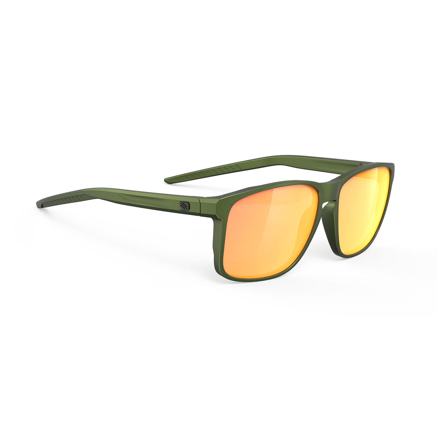 Rudy Project Overlap prescription ready active lifestyle sunglasses#color_overlap-olive-metal-matte-with-multilaser-orange-lenses