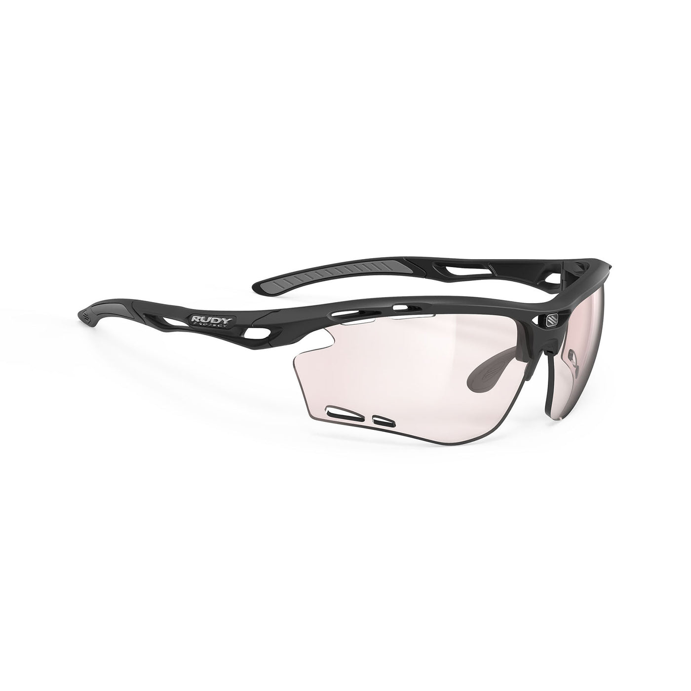 Rudy Project Propulse running and cycling sport prescription sunglasses#color_propulse-matte-black-frame-with-impactx-photochromic-2-red-lenses