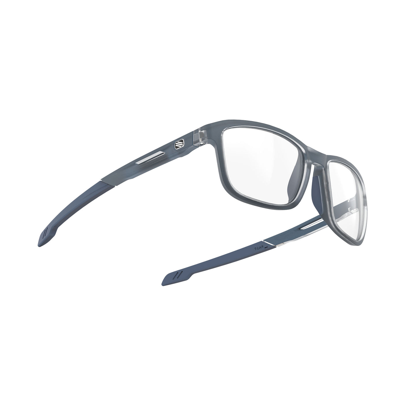 Rudy Project Pulse lightweight eyeglasses for all day comfort#color_pulse-53-ice-blue-matte-with-blue-tips-and-demo-lenses