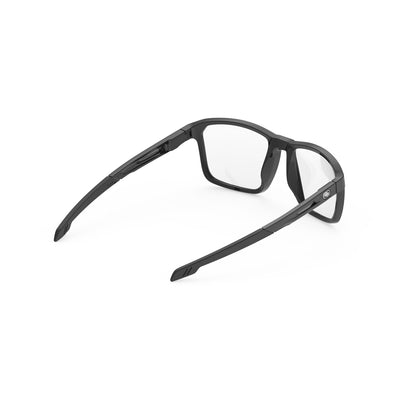 Rudy Project Pulse lightweight eyeglasses for all day comfort#color_pulse-54-black-gloss-with-black-tips-and-demo-lenses