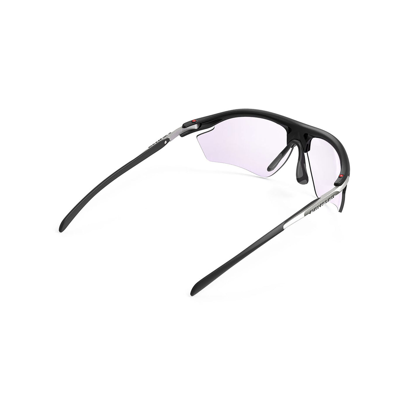 Rudy Project prescription ready golf sunglasses#color_rydon-matte-black-frame-and-impactx-photochromic-2-laser-purple-lenses