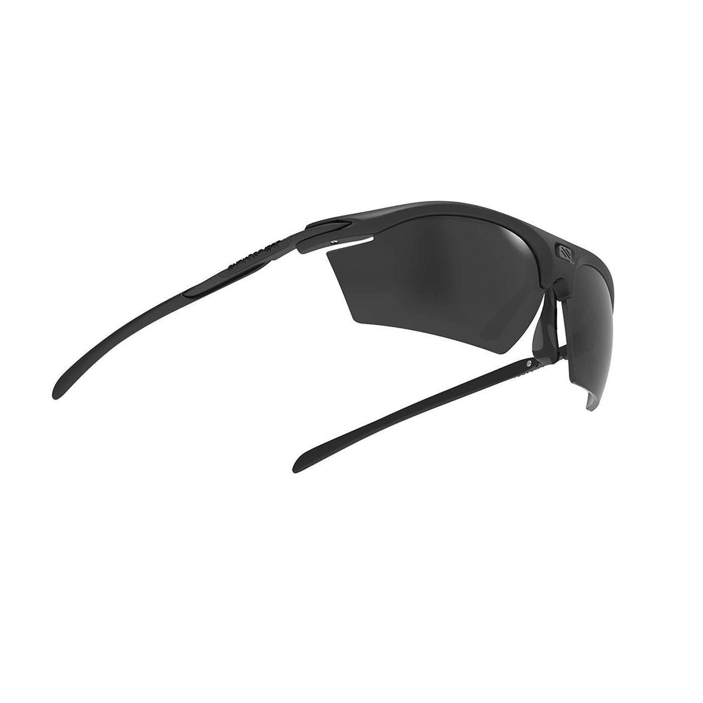 Rudy Project prescription ready running and cycling ansi Z87.1 certified sunglasses#color_rydon-stealth-matte-black-frame-and-smoke-black-lenses