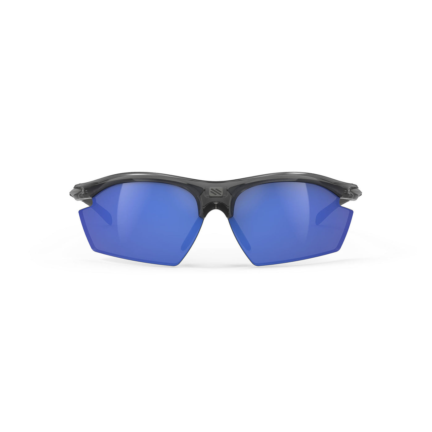 Rudy Project prescription ready running and cycling sunglasses#color_rydon-crystal-ash-frame-and-multilaser-deep-blue-lenses