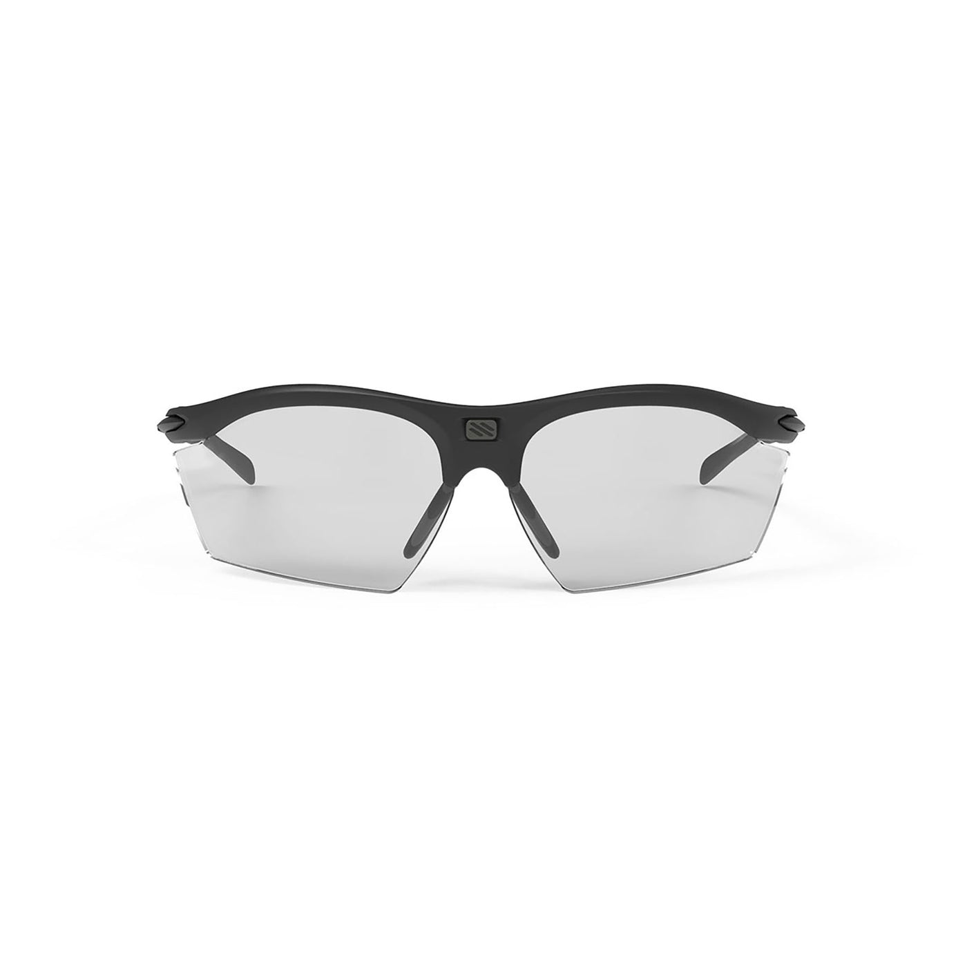 Rudy Project prescription ready running and cycling ansi Z87.1 sunglasses#color_rydon-stealth-matte-black-frame-and-impactx-photochromic-2-black-lenses