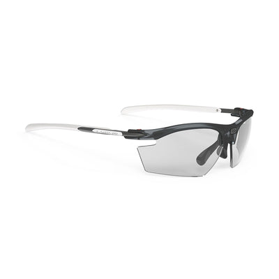 Rudy Project prescription ready sportrx running and cycling sunglasses#color_rydon-frozen-ash-frame-and-impactx-photochromic-2-laser-black-lenses