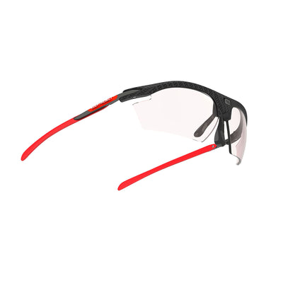 Rudy Project prescription ready running and cycling sunglasses#color_rydon-carbonium-frame-and-impactx-photochromic-2-laser-red-lenses