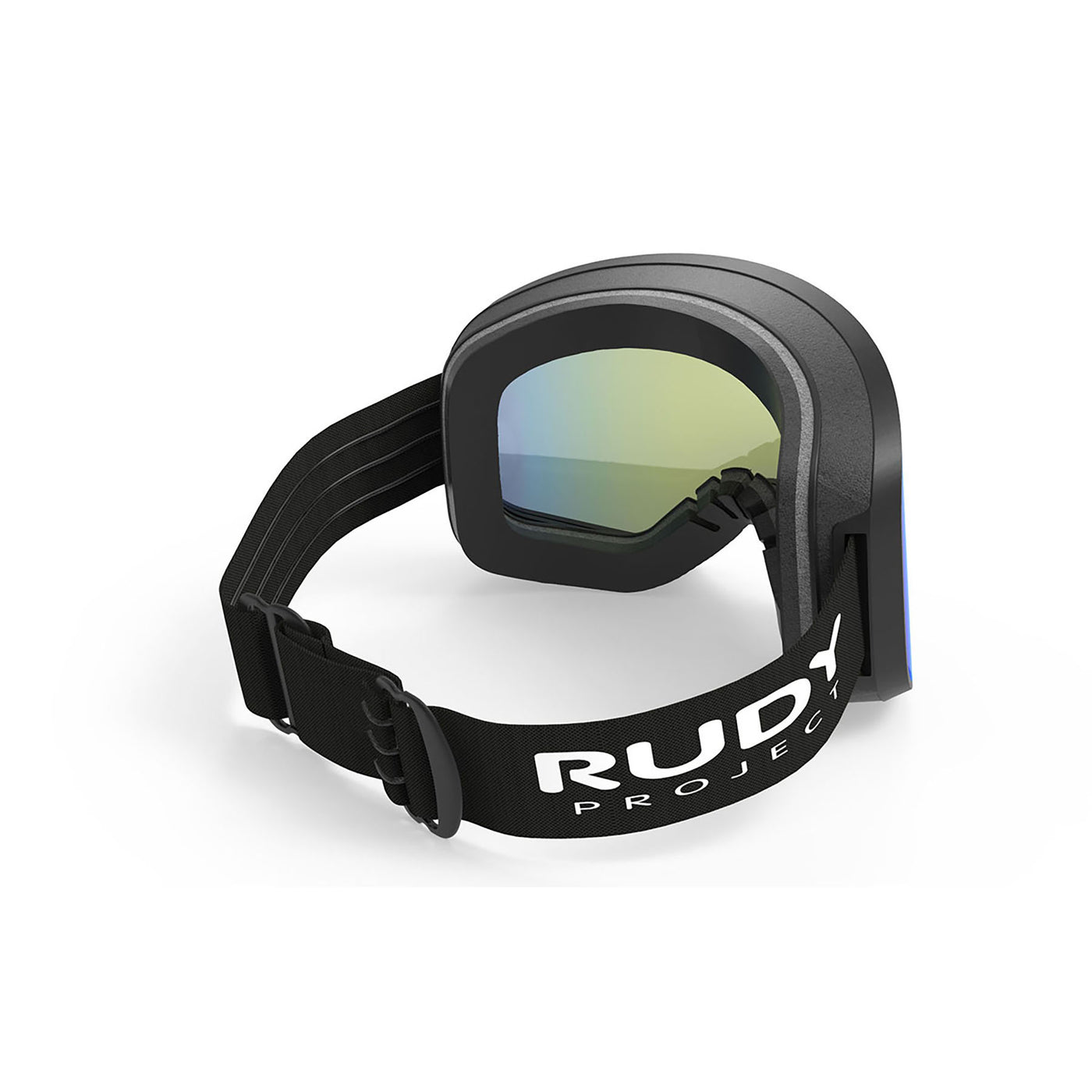 Rudy Project Skermo ski and snowboard goggles#color_skermo-black-matte-frame-and-multilaser-lime-lenses