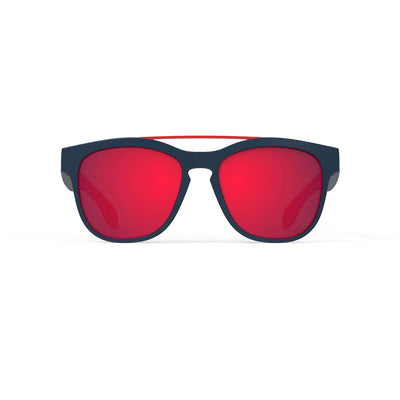 Rudy Project Spinair 59 active lifestyle and beach prescription sunglasses#color_spinair-59-navy-blue-matte-frame-and-multilaser-red-lenses
