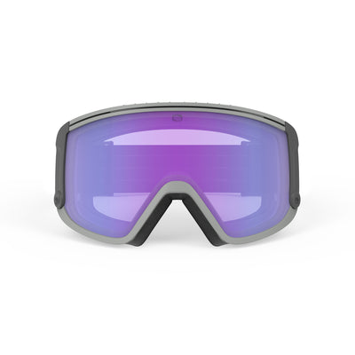 Rudy Project Spincut over the glass OTG ski and snowboard goggles#color_spincut-light-grey-matte-frame-with-impactx-photochromic-2-laser-purple-lenses