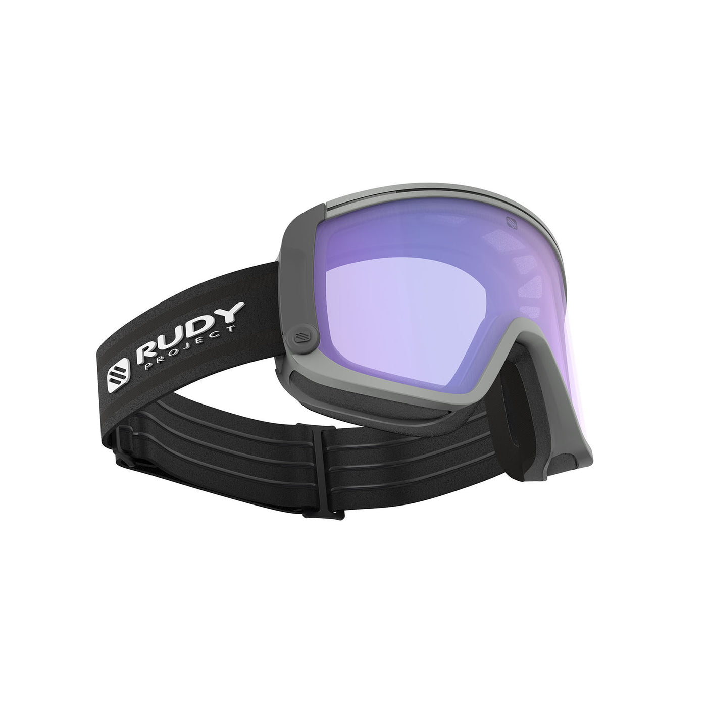 Rudy Project Spincut over the glass OTG ski and snowboard goggles#color_spincut-light-grey-matte-frame-with-impactx-photochromic-2-laser-purple-lenses
