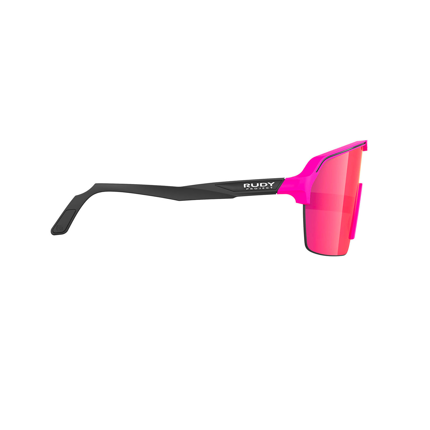 Rudy Project Spinshield Air running and cycling sport shield sunglasses#color_spinshield-air-pink-fluo-matte-with-multilaser-red-lenses