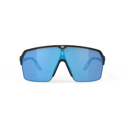 Rudy Project Spinshield Air running and cycling sport shield sunglasses#color_spinshield-air-black-matte-with-multilaser-blue-lenses