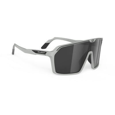 Rudy Project Spinshield running and cycling sunglasses#color_spinshield-light-grey-matte-with-smoke-black-lenses