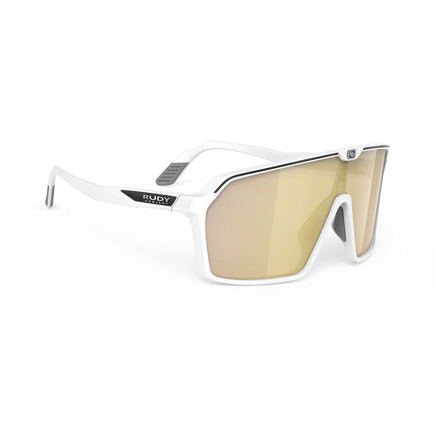 Rudy Project Spinshield running and cycling sunglasses#color_spinshield-white-matte-with-multilaser-gold-lenses