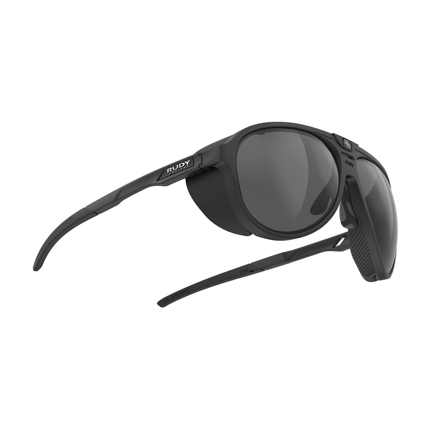 Rudy Project Stardash prescription hiking and glacier sport sunglasses#color_stardash-black-matte-with-smoke-black-lenses