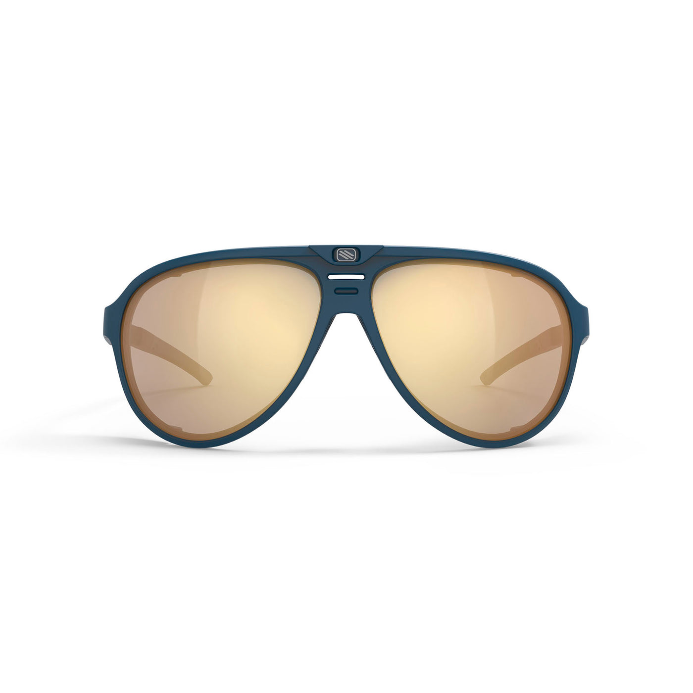 Rudy Project Stardash prescription hiking and glacier sport sunglasses#color_stardash-blue-navy-matte-with-impactx-photochromic-2-laser-crimson-lenses