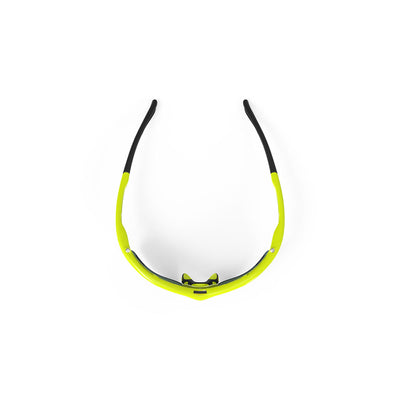 Rudy Project Running Cycling Sunglasses#color_tralyx-slim-yellow-fluo-gloss-frame-with-multilaser-orange-lenses